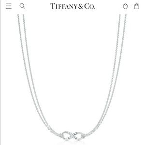 Authentic Silver Tiffany Infinity Necklace